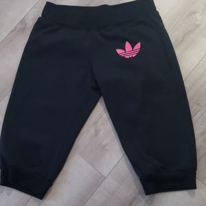 GIRLS Adidas 3/4 length gym pants